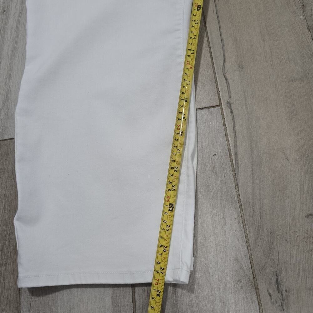 Westbound Cotton Blend Strech Capri Pants White Mid Rise Summer Size 22 W. - Picture 4 of 12